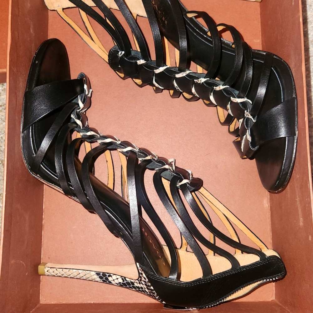 Coach Josey Veg Lthr print snake skin